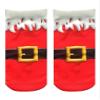 Living Royal Ankle Socks, Colorful 3D Print, Durable, One Size Fits Most, Made in the USA, Santa Boots Design view 1