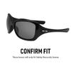 IKON LENSES Replacement Lenses For Oakley Necessity Sunglasses (Polarized) (Black) view 3