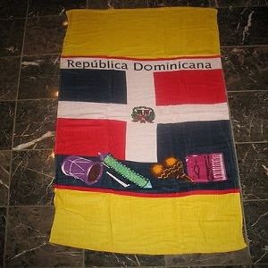 Dominican Republic Beach Towel 30 x 60 Cotton (Cotton Twill