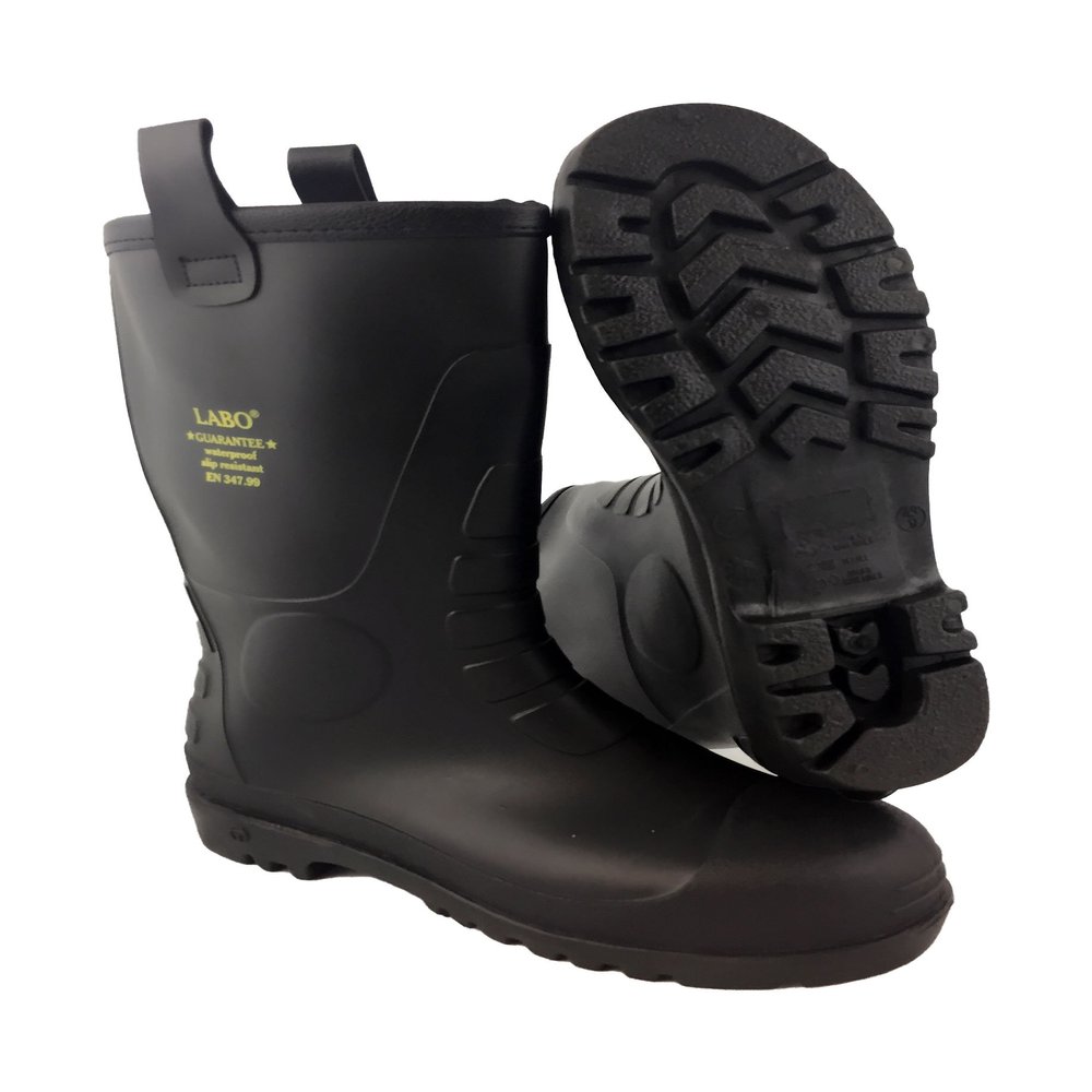 LABO Men's Winter Snow Boots Shoes Waterproof Insulated Lace UP 620 Black-6