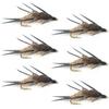 The Fly Fishing Place Double Bead Gold Ribbed Hare's Ear Nymph Fly Fishing Flies - Trout and Bass Wet Fly Pattern - 6 Flies Hook Size 8 view 1