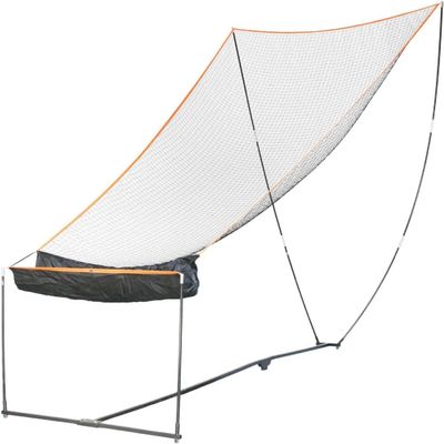 Bownet Basketball Rebounder Net - Portable 11'6" x 10' Ball Return Net, Soccer Ball - Ideal for Basketball and Sports Enthusiasts