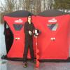 THUNDERBAY Ice Cube 6 Man Portable Ice Shelter, 68 Square Feet of Fishable Area, Portable 6 Person Ice Shanty view 2