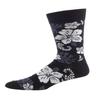 FineFit Man Cave Trouser Socks - One Size, Hibiscus - Black view 1