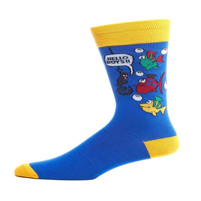 FineFit Man Cave Trouser Socks - One Size, Hello Boy