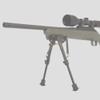 Allen Bozeman Bipod with Sling Swivel Mount, 6 to 9",Black view 4