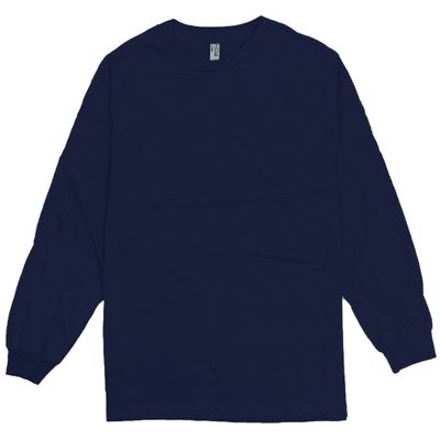 AlStyle Apparel AAA Plain Blank Men's Long Sleeve T-Shirt Style 1304 Crew Tee