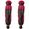 Rawlings | VELO Catcher's Leg Gaurds | Baseball | Intermediate 15.5" | Black/Scarlet view 1
