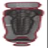 Rawlings | VELO Catcher's Leg Gaurds | Baseball | Intermediate 15.5" | Black/Scarlet view 3