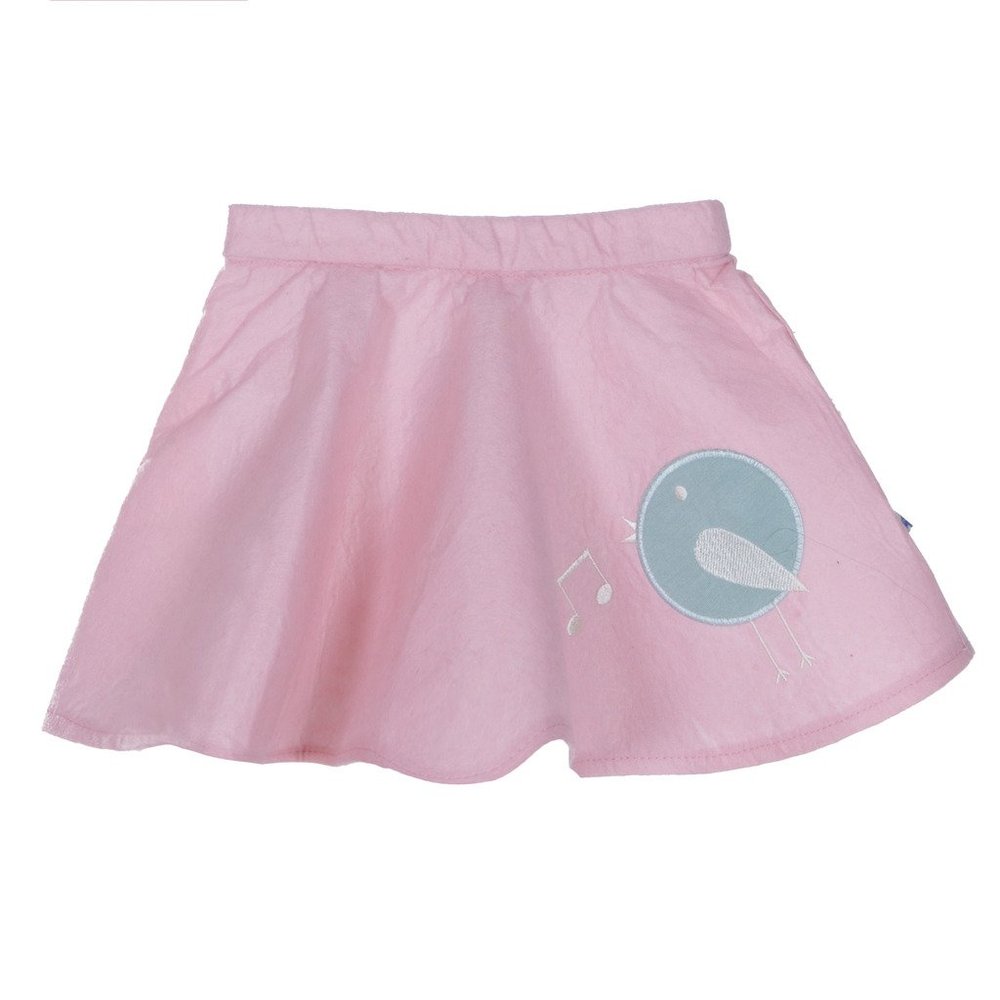 KicKee Pants Little Girls Solid Poodle Skirt, Lotus Singing Bird, 18-24 Months
