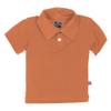 KicKee Pants Little Boys Solid Short Sleeve Polo, Copper, 3T view 1