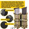 High Speed Gear - Double Pistol Taco MOLLE Mag Pouch, Police Gear & Military Gear, Tactical Magazine Pouch for Professionals (OD Green) view 3
