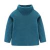 Mud Kingdom Boys Tops Fleece Turtleneck Base Shirts Plain 6 Greenish Blue view 1