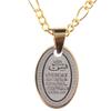 Small Gold Pt Yasin Yaseen Quran Necklace Islamic Chain Islam Allah Muslim (24" Chain) view 1