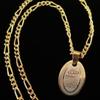 Small Gold Pt Yasin Yaseen Quran Necklace Islamic Chain Islam Allah Muslim (24" Chain) view 2