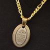 Small Gold Pt Yasin Yaseen Quran Necklace Islamic Chain Islam Allah Muslim (24" Chain) view 3