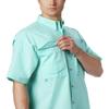 Columbia Men's Standard Bonehead Short Sleeve Shirt, Gulf Stream, Large view 4
