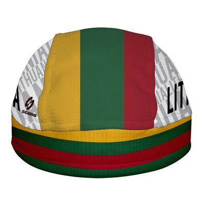 Lithuania Flag ScudPro Skullcap White