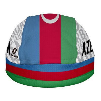 Azerbaijan Flag ScudPro Skullcap White