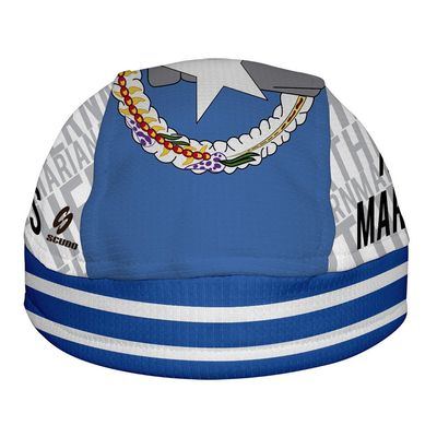 Northern Mariana Islands Flag ScudPro Skullcap White