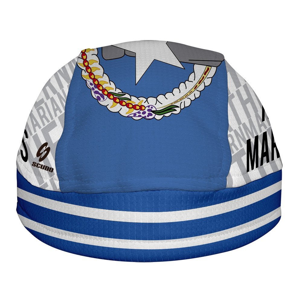 Northern Mariana Islands Flag ScudPro Skullcap White