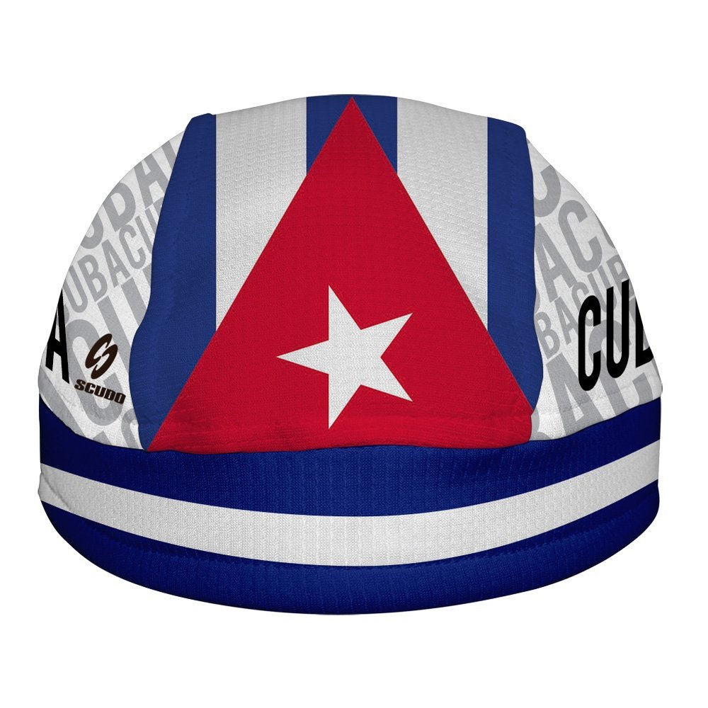 ScudoPro Cuba Flag ScudPro Skullcap White