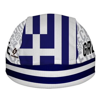 Greece Flag ScudPro Skullcap White