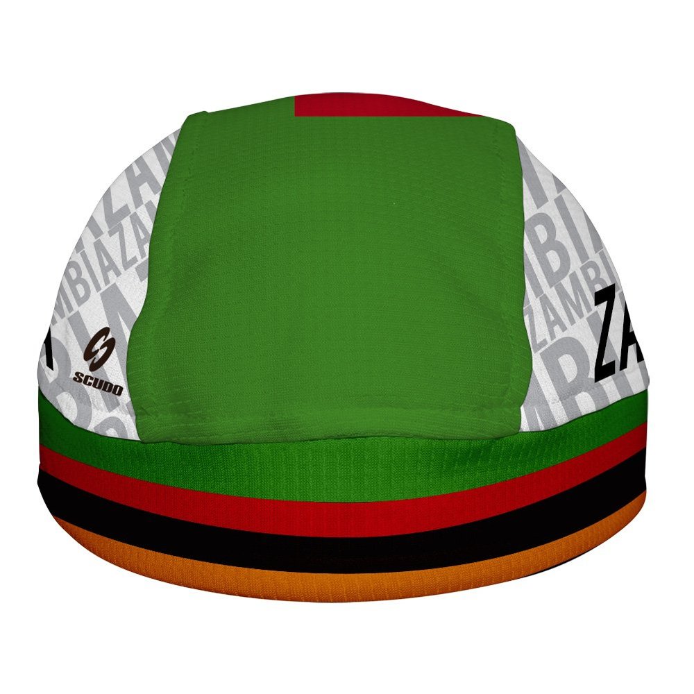 Zambia Flag ScudPro Skullcap White