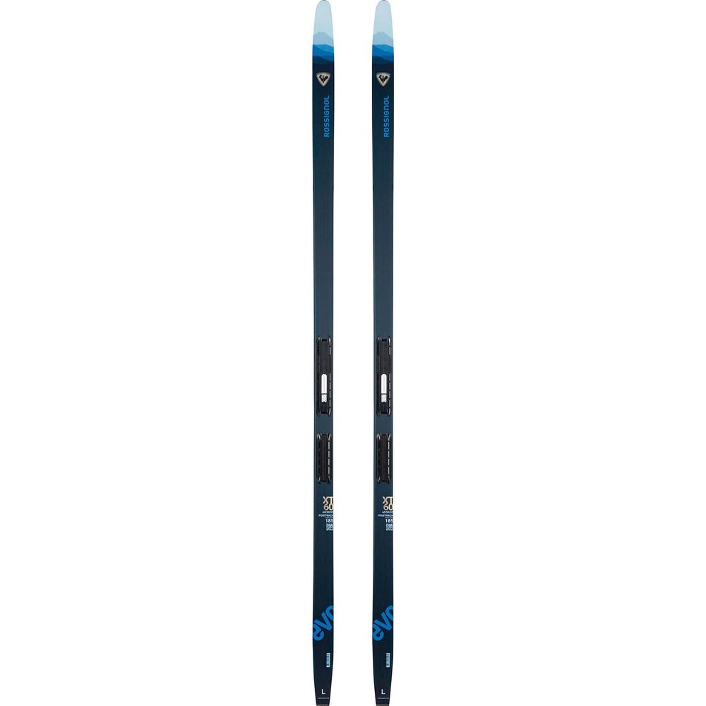 Rossignol Unisex Evo XT 60 Positrack Lightweight Stable Touring Nordic Snow Skis with Touring Nordic Bindings Tour Step in, 175