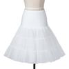 Boolavard TM 50's Petticoat Underskirt Retro Vintage Swing 1950's Rockabilly White, Black, Blue, Pink, Red Resealable Bag (Large/X-Large 16-22, White) view 2