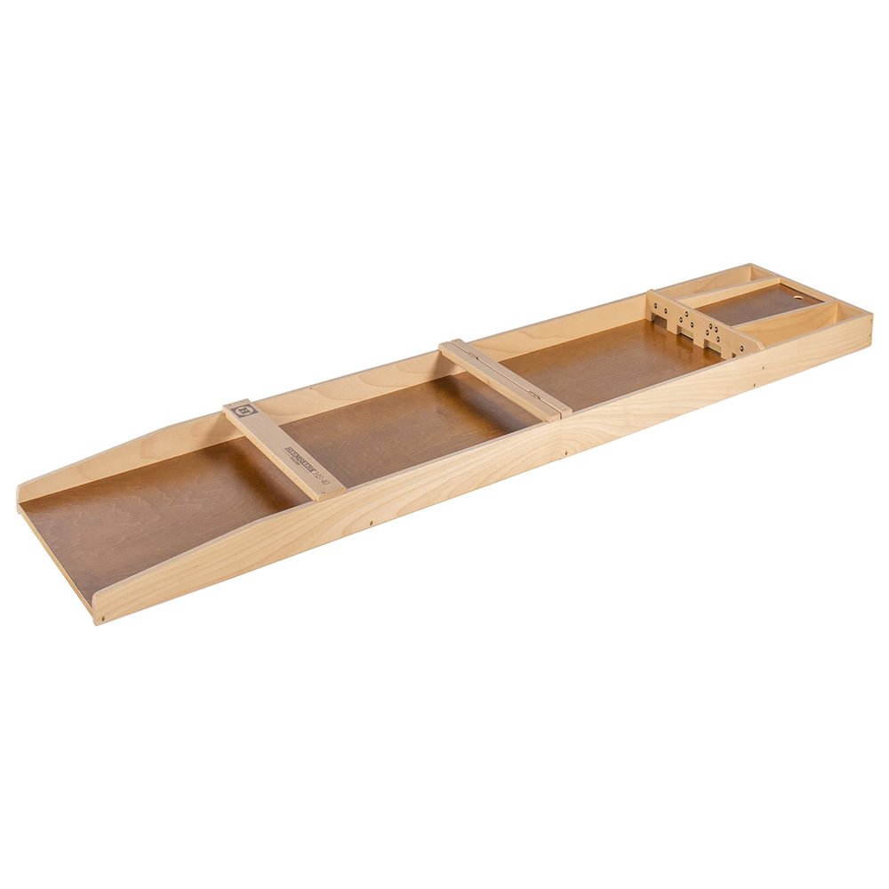 Heemskerk Folding Dutch Shuffleboard - Premium Quality Full-Size HS-40 Sjoelbak That Folds for Storage - Accessories Included - Shuffleboard Table - Made in The Netherlands