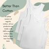Feathers Boys White Tank 100% Cotton Super Soft Tagless Undershirts 3-Pack, Solid White, 3 view 2