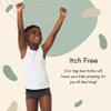 Feathers Boys White Tank 100% Cotton Super Soft Tagless Undershirts 3-Pack, Solid White, 3 view 3