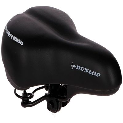 Dunlop Unisex_Adult cityradsttel City Bike Saddle, Black, 26.5x18.5 cm