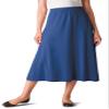 Woman Within Plus Size 7-Day Knit A-Line Skirt - 3X, Heather Charcoal view 4
