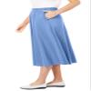 Woman Within Plus Size 7-Day Knit A-Line Skirt - 2X, Heather Charcoal view 3