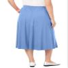Woman Within Plus Size Petite 7-Day Knit A-Line Skirt - 5XP, Black view 2
