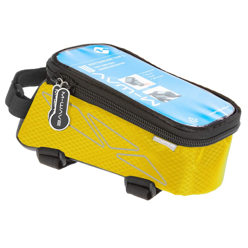 M-Wave Bicycle Cycling Top Tube Bag, Yellow