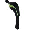 Andux 3 Pack Long Neck Golf Hybrid Club Head Covers Dial No. Tag CTMT-01 Black/Green view 2