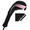 Andux 3 Pack Long Neck Golf Hybrid Club Head Covers Dial No. Tag CTMT-01 Black/Pink view 4