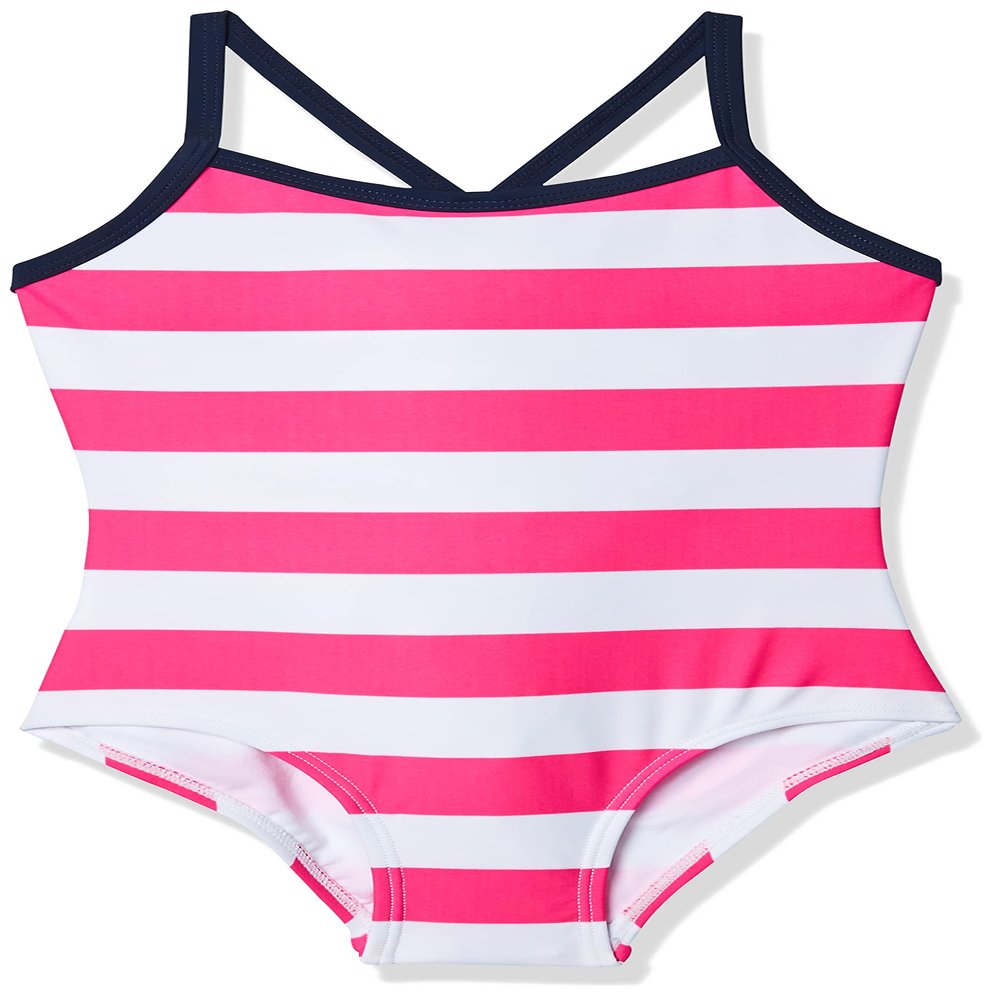 Kanu Surf Girls' Little Layla One Piece Swimsuit, Pink, 6