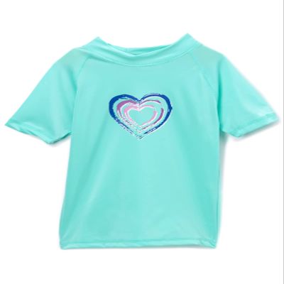 Kanu Surf Girls' Karlie UPF 50+ Sun Protective Rashguard Swim Shirt, Candy Green, X-Large (14/16)