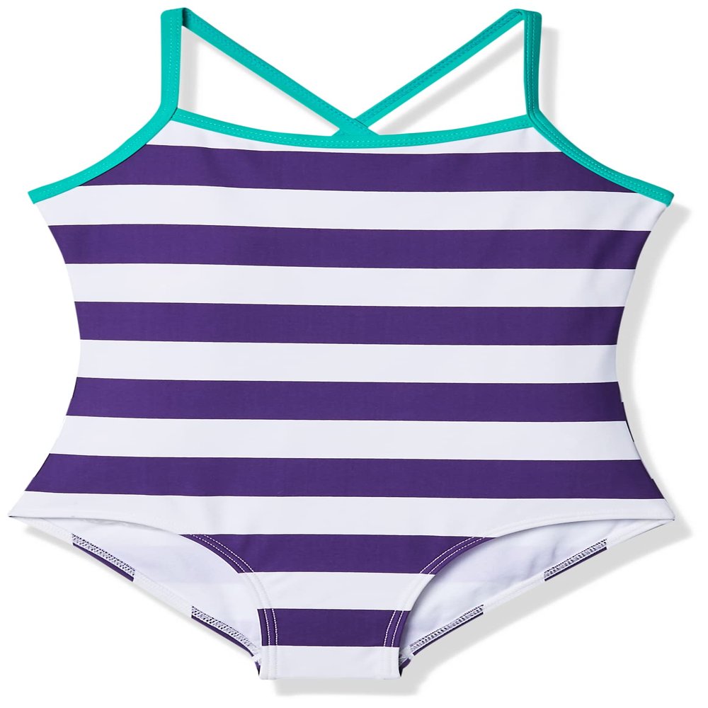 Kanu Surf Girls' Big Layla One Piece Swimsuit, Purple, 7