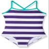 Kanu Surf Girls' Little Layla One Piece Swimsuit, Purple, 5 view 1