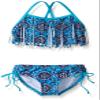 Kanu Surf Girls' Little Hannah Fringe Bikini Swimsuit, Blue, 6 view 1