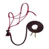 Weaver Leather Silvertip No. 95 Rope Halter with 12' Lead, Average, Black/Gray/Red,35-9525-W32 view 1