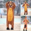 WOTOGOLD Animal Cosplay Costume Beaver Mens Womens Pajamas ,X-Large,Brown Beaver view 2