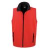 Result Mens Core Printable Softshell Bodywarmer (S) (Red / Black) view 2