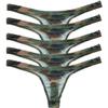 Jaxu 5PCS/Lot Men's Camouflage Thong G-String Underwear L Camouflage view 2