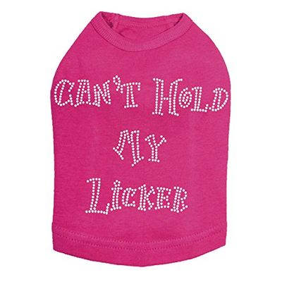 Can't Hold My Licker Dog Shirt Fuchsia 2X Large